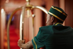 A hotel employee